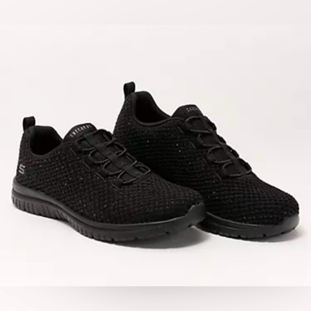 Size 5 Skechers Virtue Rhinestone Vegan Sneakers - LIKE NEW